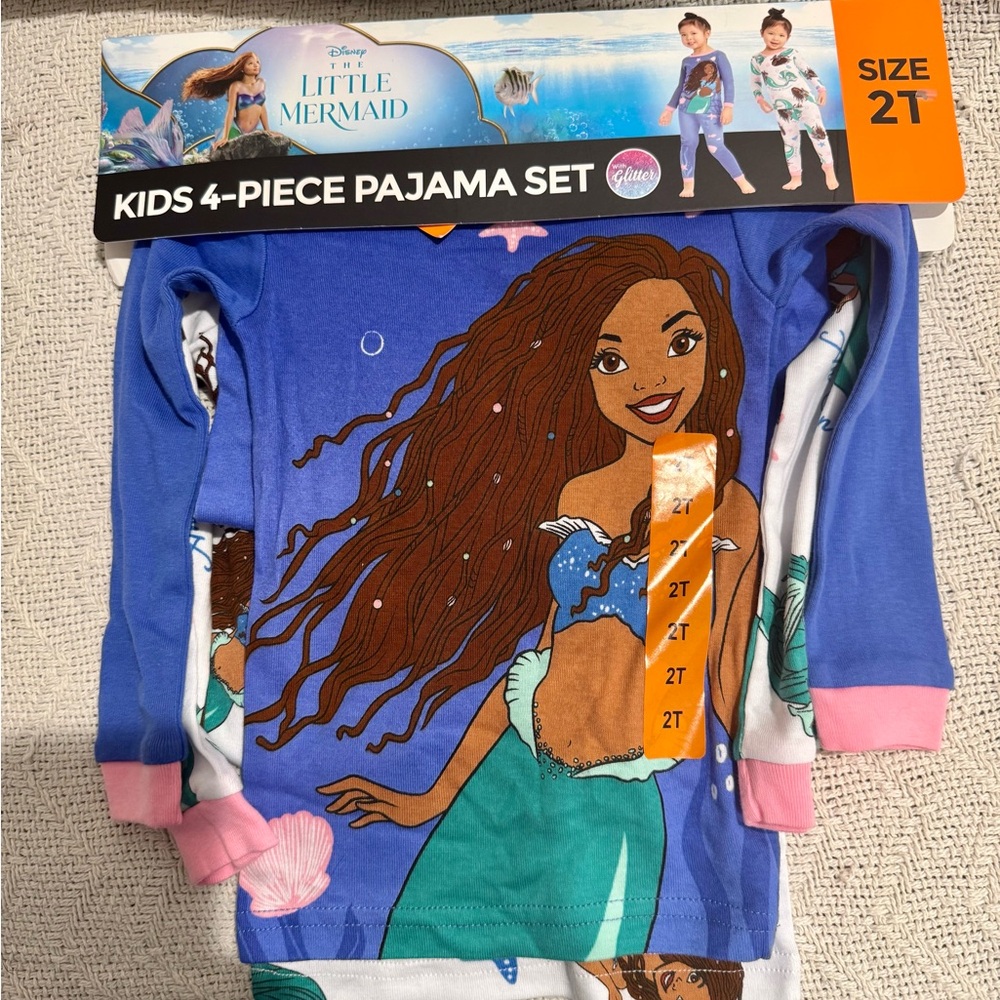 Disney Little Mermaid Kids Pajama Set